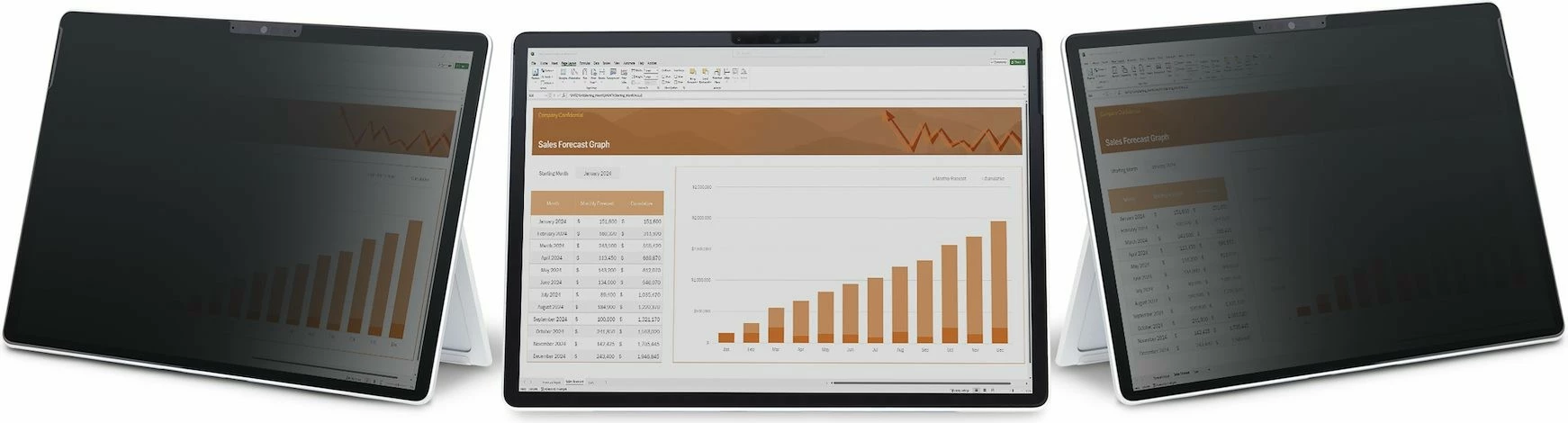 Filtr za zasebnost za zaslon 3:2 za Microsoft Surface, StarTech, črn/prosojen