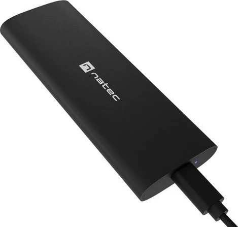 Zunanje računalniško ohišje za SSD M.2 NVMe, USB-C 3.1 Gen 2, Natec RHINO, črn