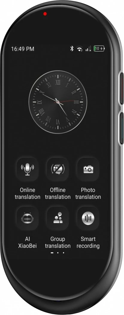 Elektronski prevajalnik Maxcom mTalk MT100 4G, 1500 mAh, črn