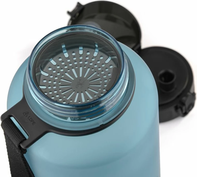 Športna steklenica Meteor, sivo-modra