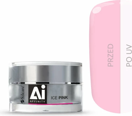Gradbeni gel Ice Pink Silcare Affinity, 15 g