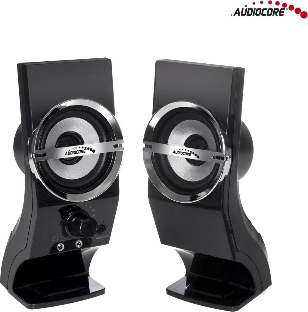 Zvočniki za računalnik Audiocore AC805, 6 W, USB, črni