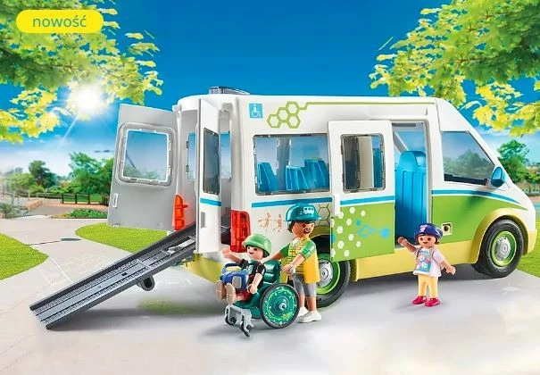 Igrača set šolski avtobus Playmobil City Life 71329, 53 delov