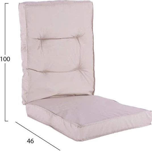 Blazina iz tkanine z bež hrbtom 100x46x7 FH5745.01