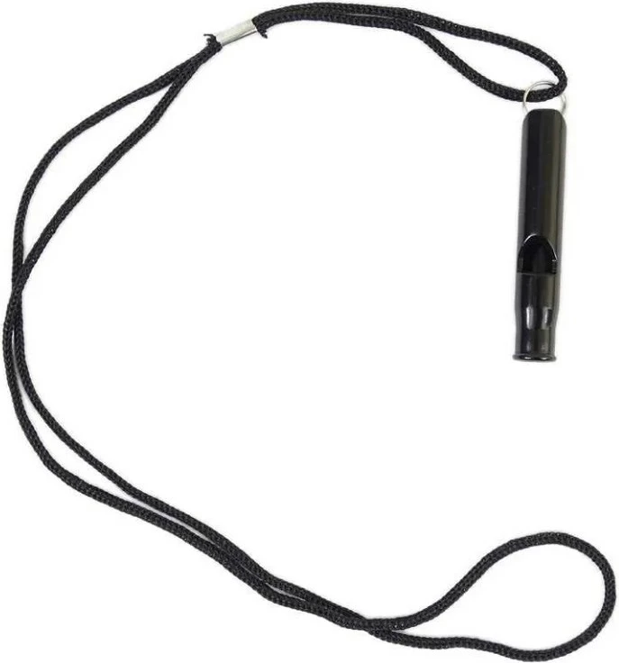 Piščalka za preživetje Helikon, aluminij, črna