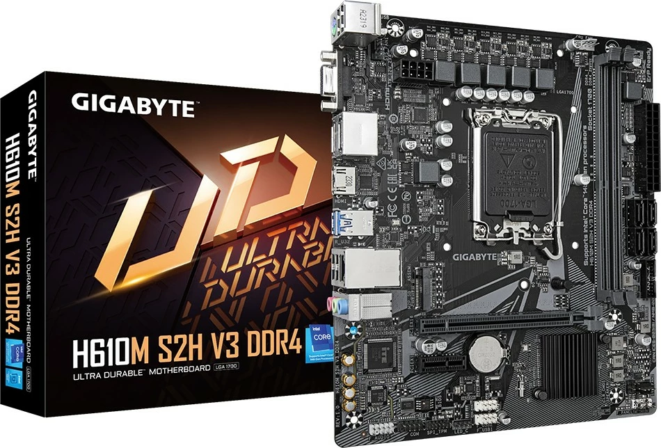 Matična plošča Gigabyte H610M S2H V3, DDR4, Intel H610