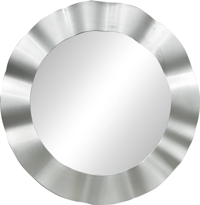 Ogledalo Perfor Inart, srebrno, Ø55×2,5 cm