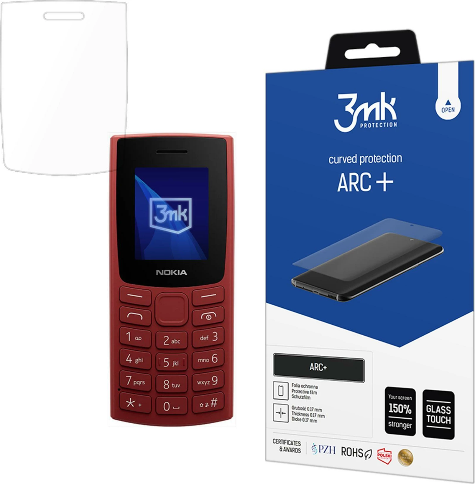 Zaščitna folija 3mk ARC+ za Nokia 105 4G (2023)