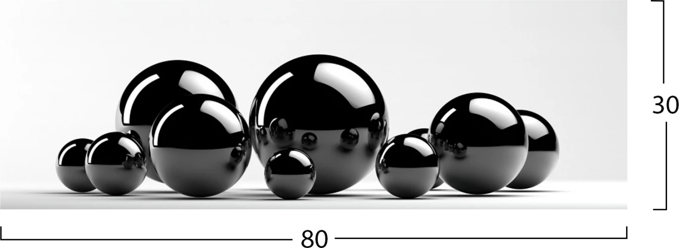 Dekorativna slika na platnu, črno-bela FH7198.02, 80x3x30 cm