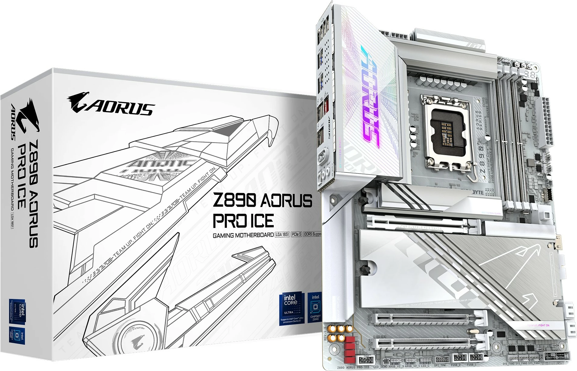 Plošča ames Gigabyte Z890 AORUS PRO ICE, DDR5, ATX, bela
