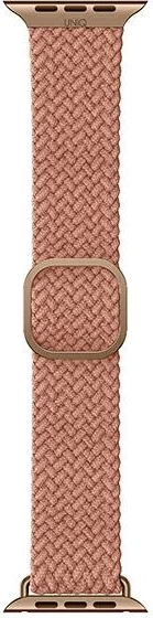 Pašček za Apple Watch UNIQ Aspen, tkanina Weavex, 42/44/45 mm, rožnat