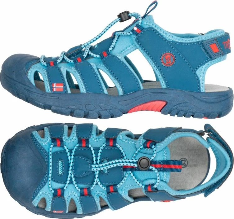 Otroške sandale Kvalvika Trollkids, modre