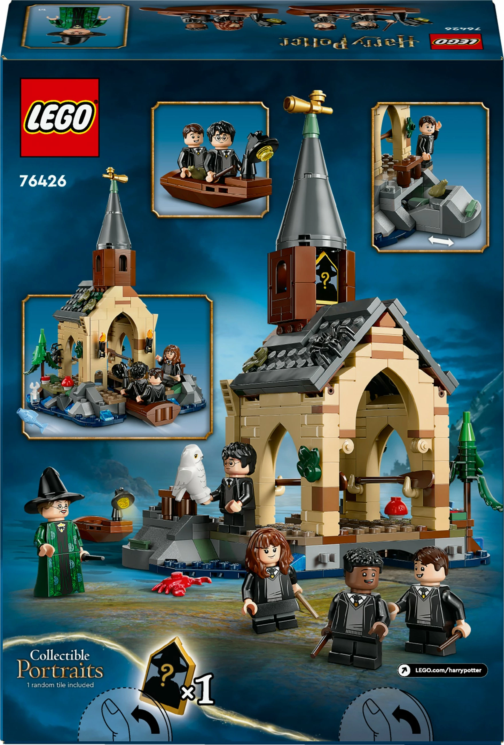 Set za sestavljanje Hogwarts Castle Boathouse, LEGO Harry Potter, 350 kosov, večbarven
