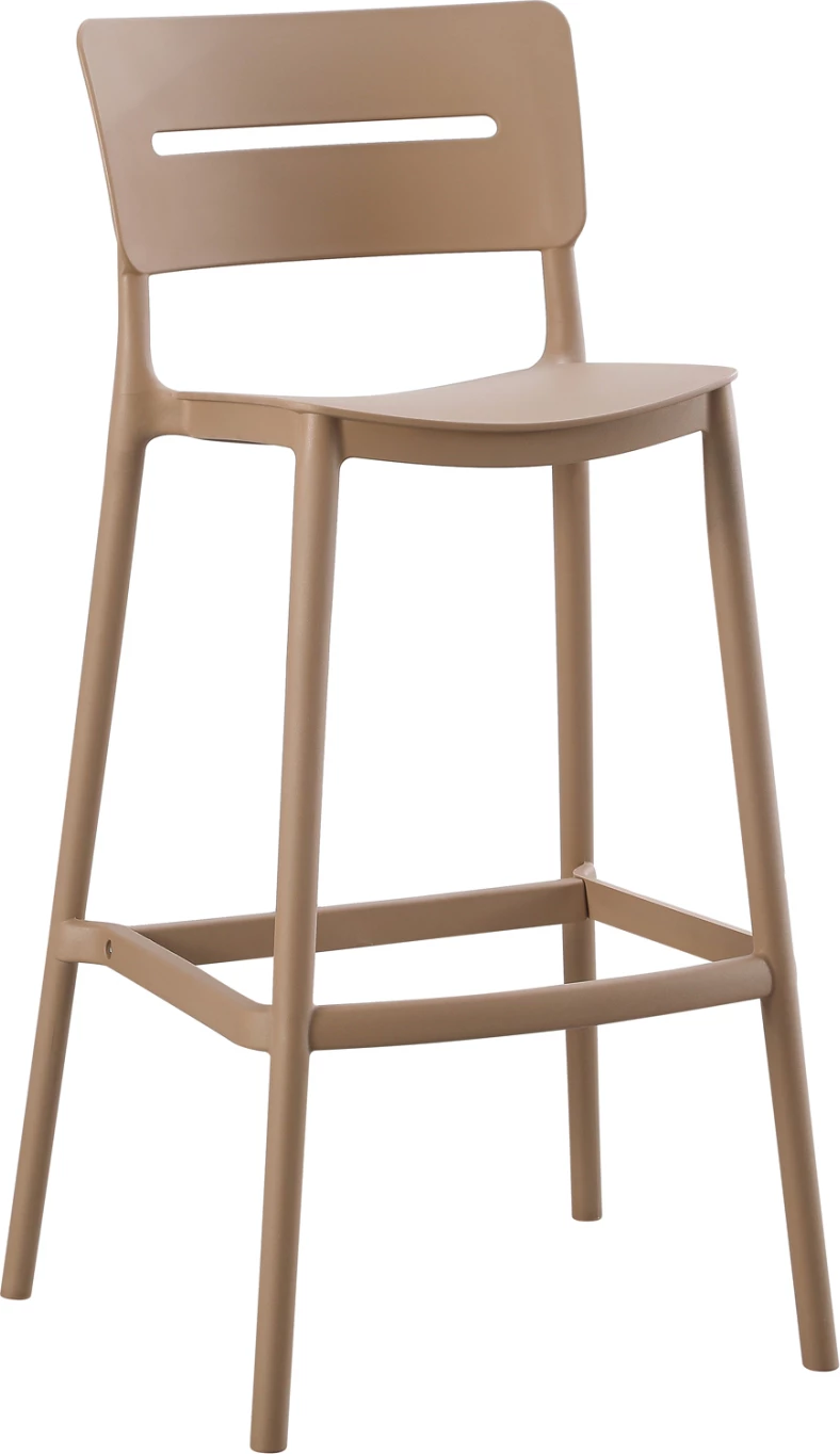 Barski stol iz polipropilena SNOD2 FH6100.04 kapučino 37,2x50x101,5Hcm