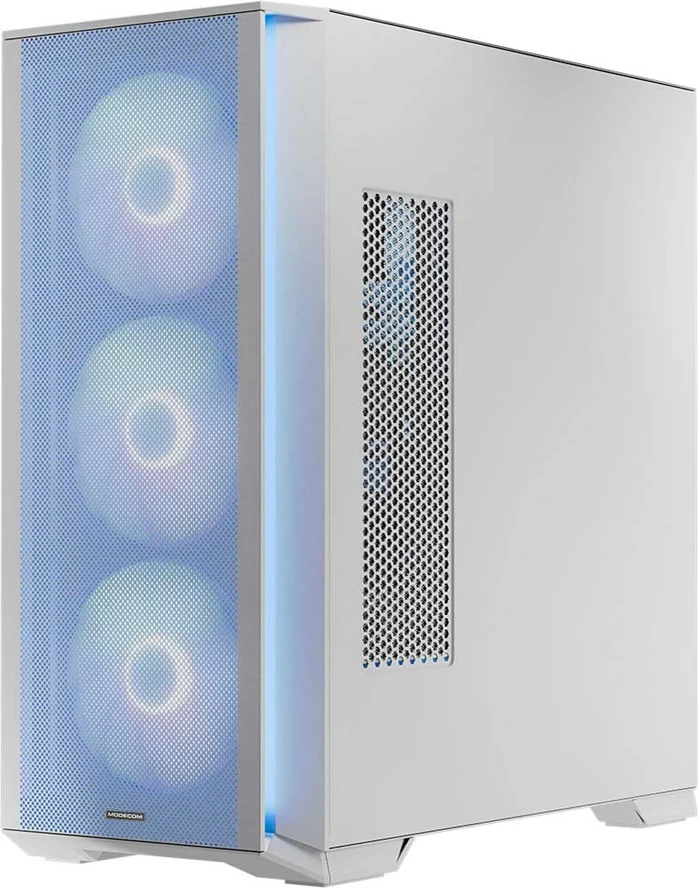 Ohišje MODECOM HORIZON ARGB Flow MIDI, USB 3.0 x2, CYPE-C, belo