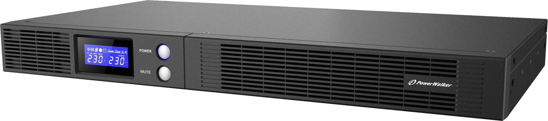 Neprekinjeno napajanje (UPS) 0,5 kVA 300 W, PowerWalker VI 500 R1U, 4 AC izhodi