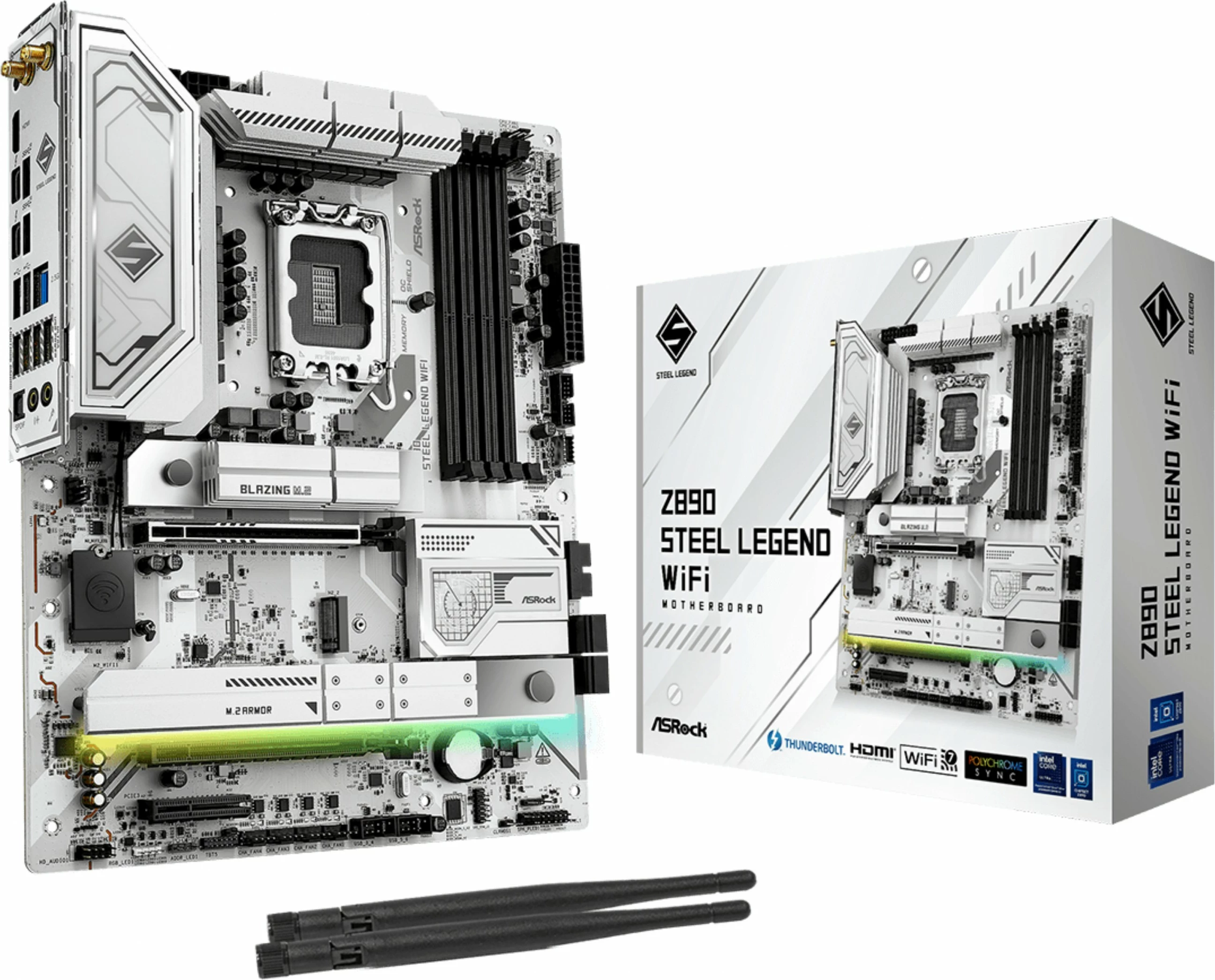Plošča ASRock Z890 Steel Legend WiFi, Intel, LGA 1851, DDR5, 256 GB