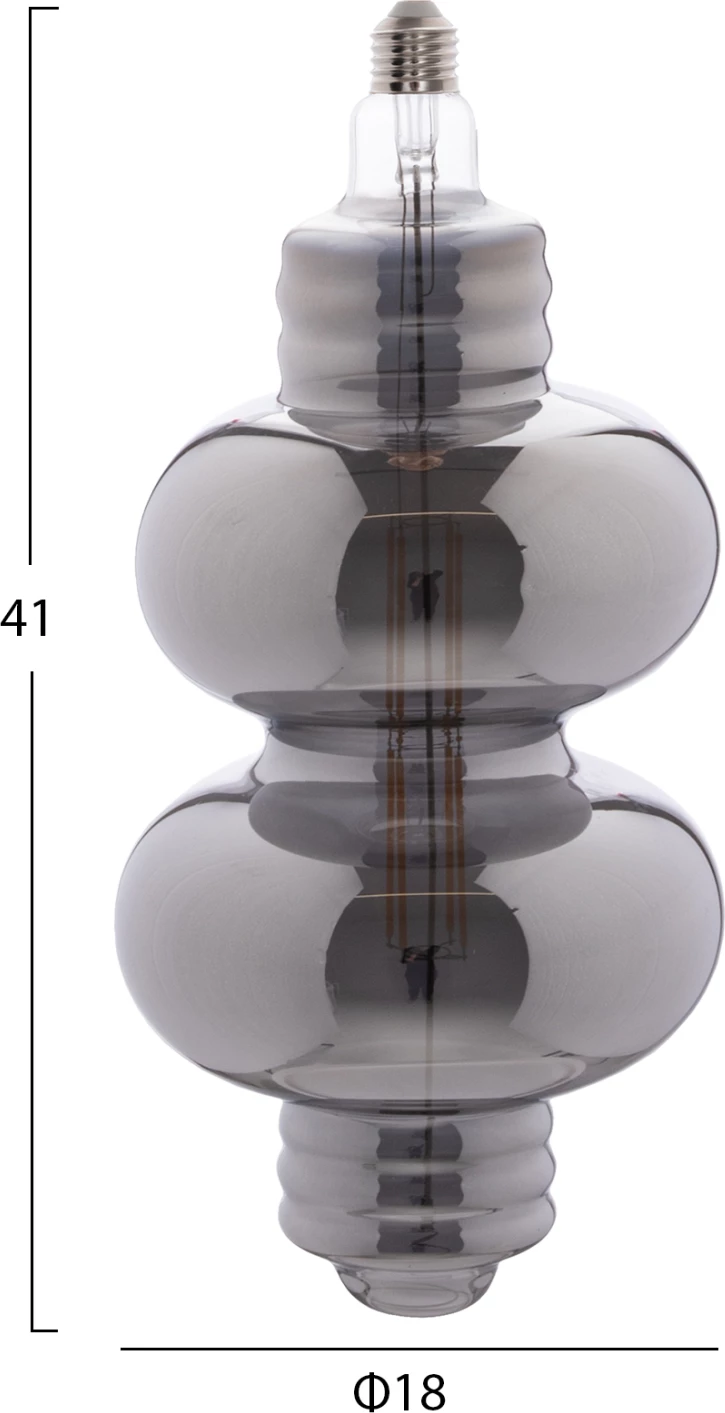 LED žarnica z nitko 8W E27 3000K dimljiva v dimljeni barvi FH4053.03