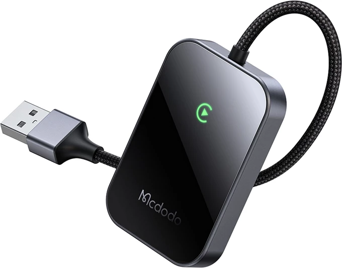 Brezžični adapter CarPlay z USB kablom McDodo CA-7210, črn