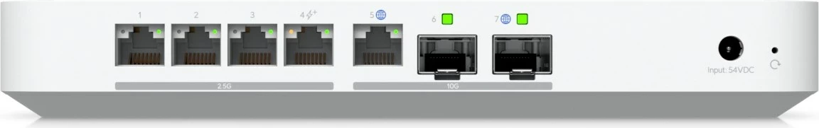 Sodobni gateway za optiko Ubiquiti UCG-Fiber, 30W, 10/100/1000/2500/10000 Mbit/s, bel