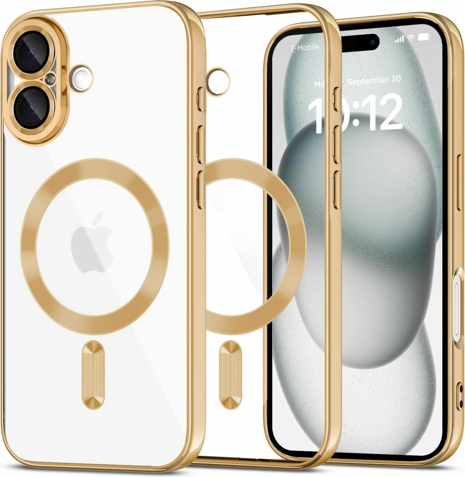 Ovitek Tech-Protect MagFlex za iPhone 16, MagSafe, zlat