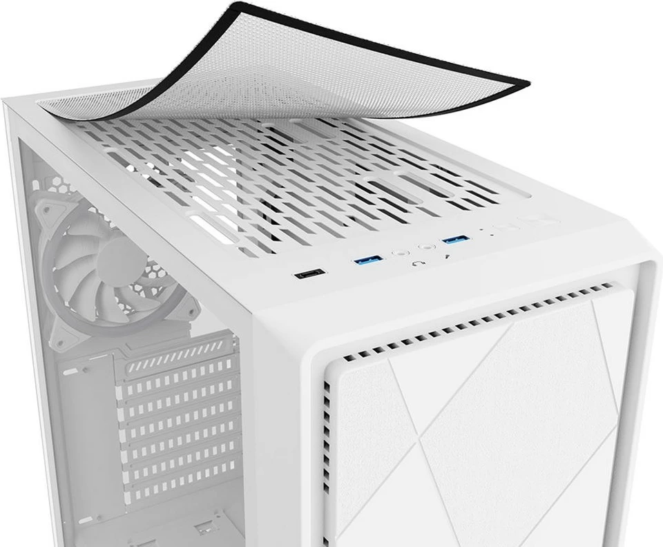 Midi ohišje Sharkoon VS8 RGB, belo