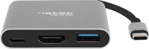 Večvratni adapter USB-C PD, HDMI 4K - Natec
