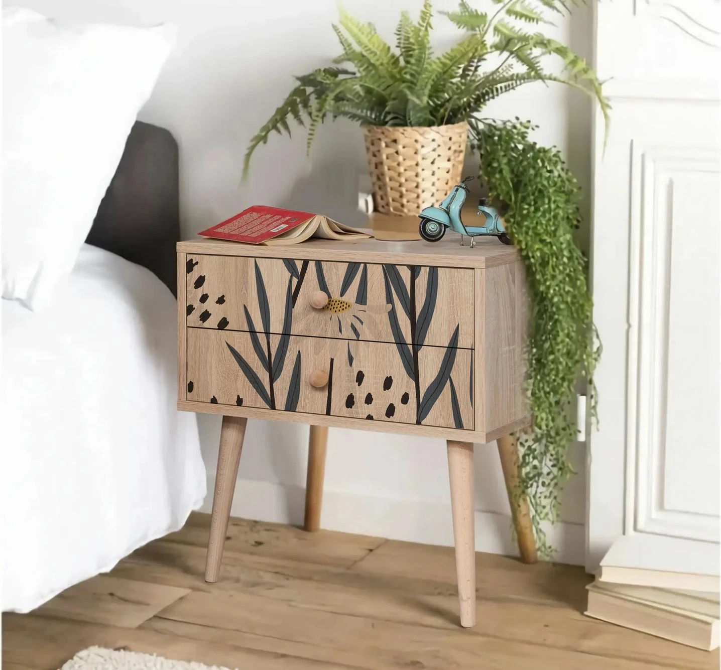 Nočna komoda City Two Daisy, Hanah Home