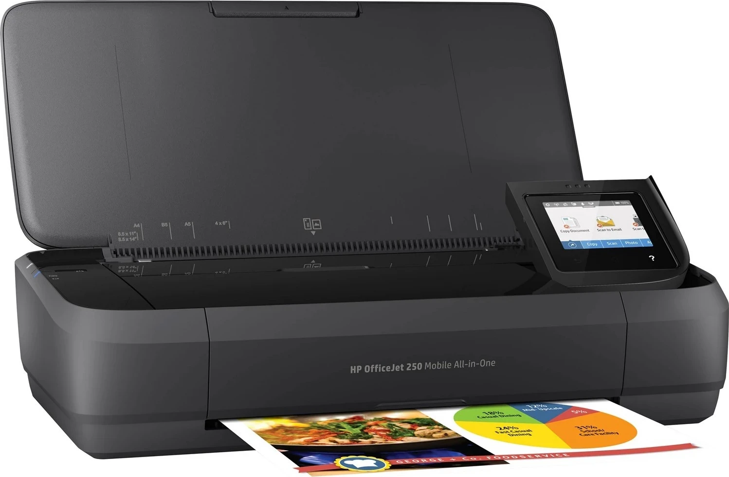 Prenosni tiskalnik HP OfficeJet 250, črn