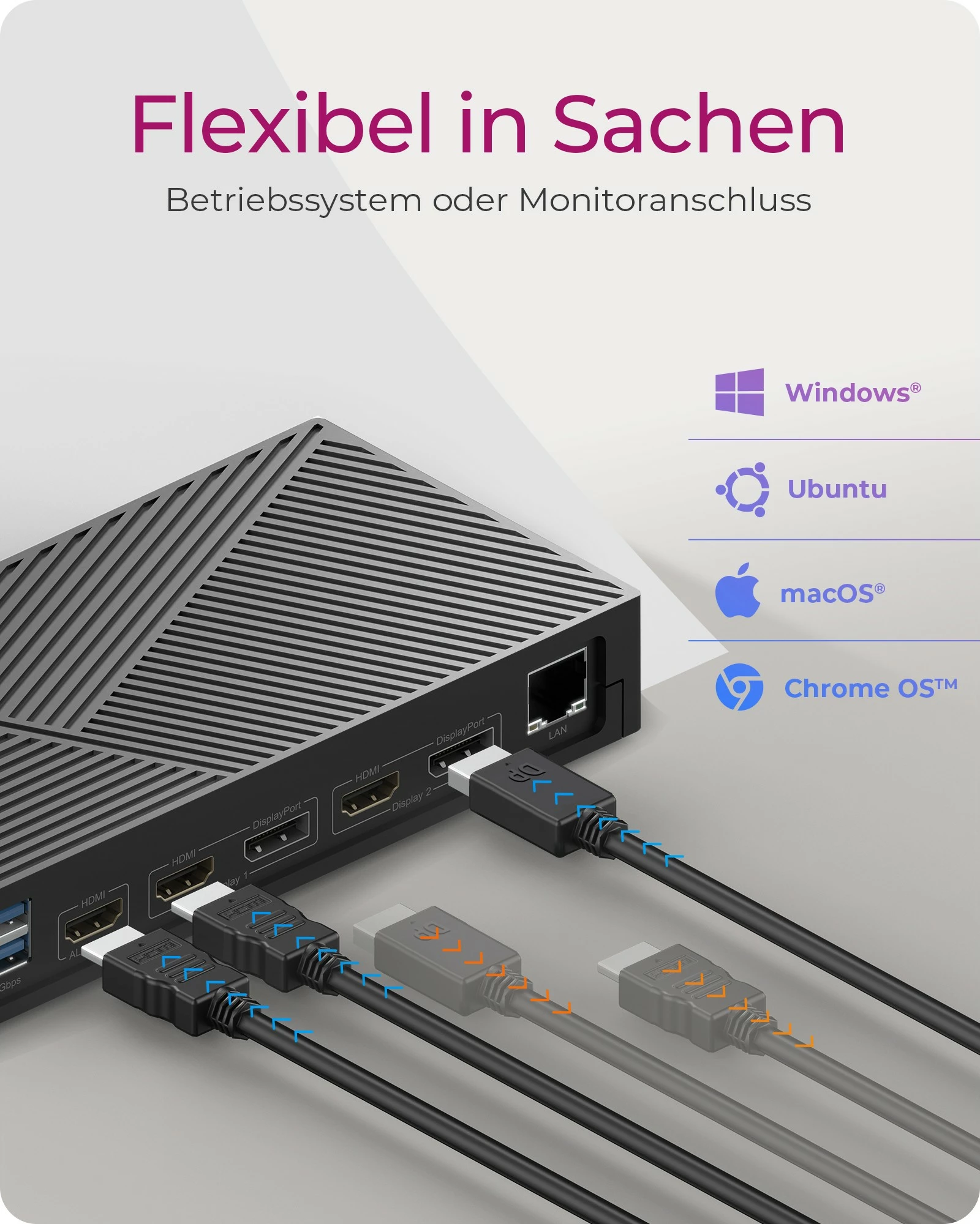 Docking station 11-v-1, USB 3.2, 3x HDMI, 2x DisplayPort, 100W, črn ICY BOX