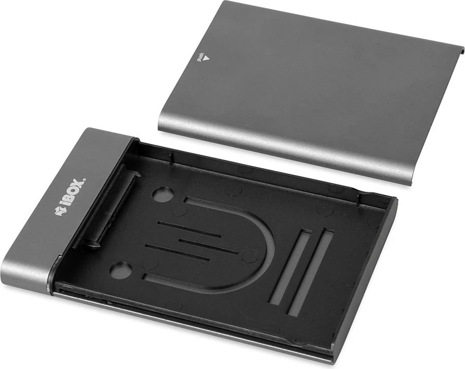 Ohišje za HDD iBox HD-06, 2,5-palčno, siva
