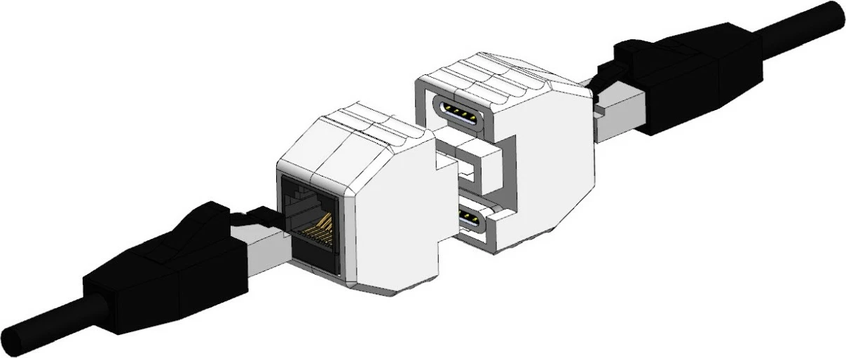 Magnetni ovitek RJ-45 ALLNET ALL-RJ45-MAGNET, RJ-45, bel