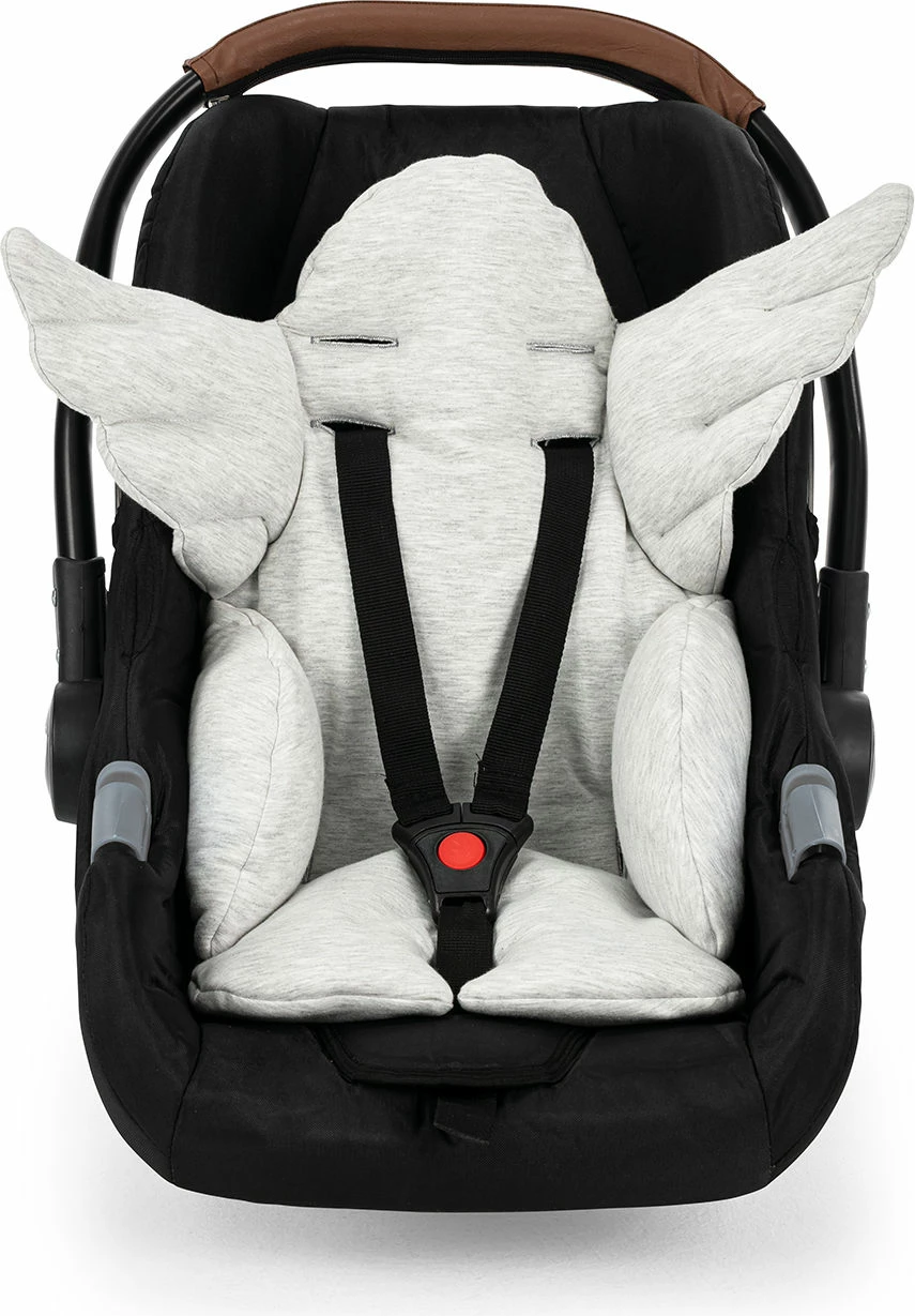 Vzglavnik za dojenčka, angelova krila, svetlo siva, Evila Originals