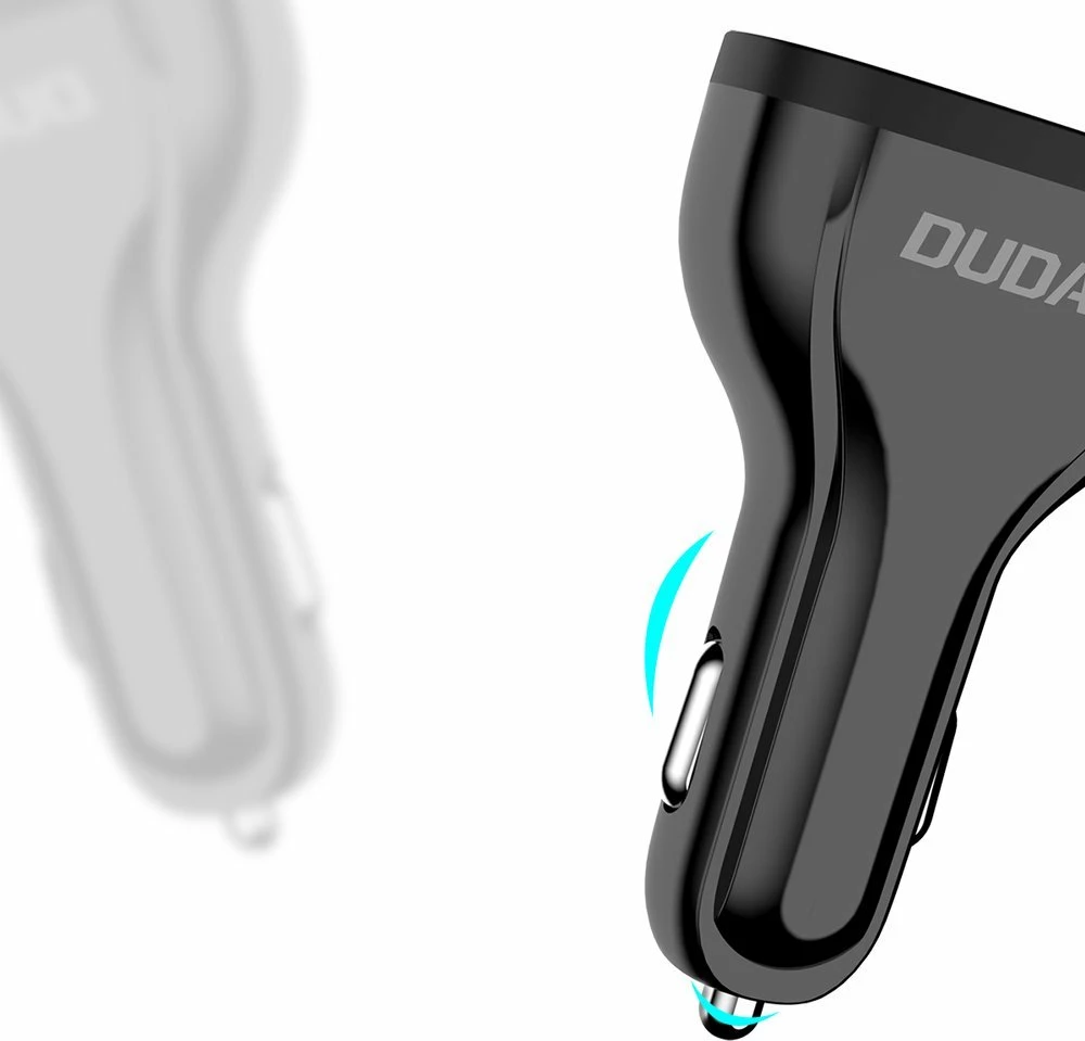 Avto polnilec 3x USB, Quick Charge 3.0, 18 W, bel, Dudao R7S