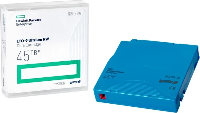 Kasetni medij LTO-9 Hewlett Packard Enterprise Q2079A, 45 TB, moder