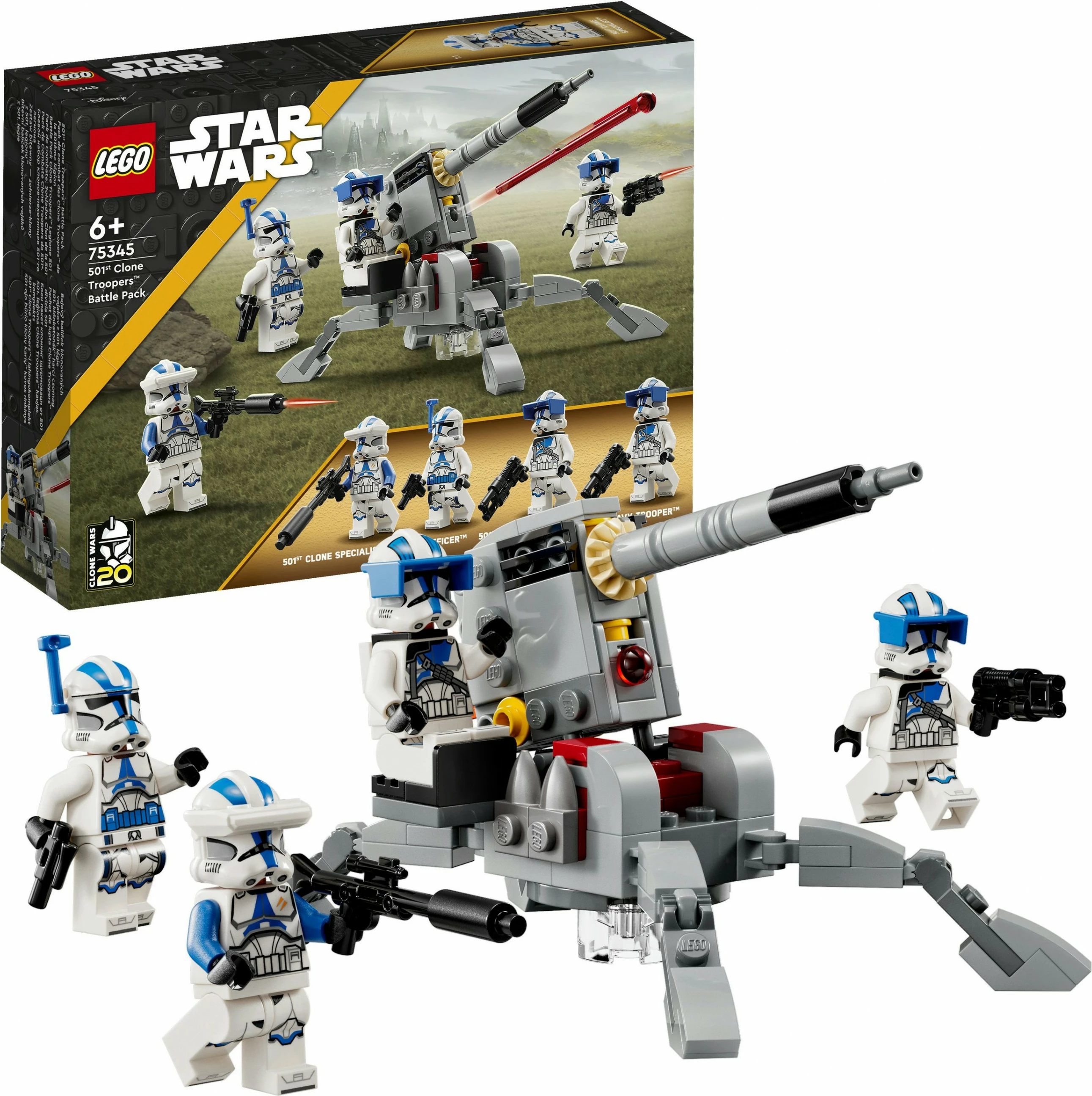 Set za gradnjo 501st Clone Troopers LEGO Star Wars, 119 kosov, večbarven