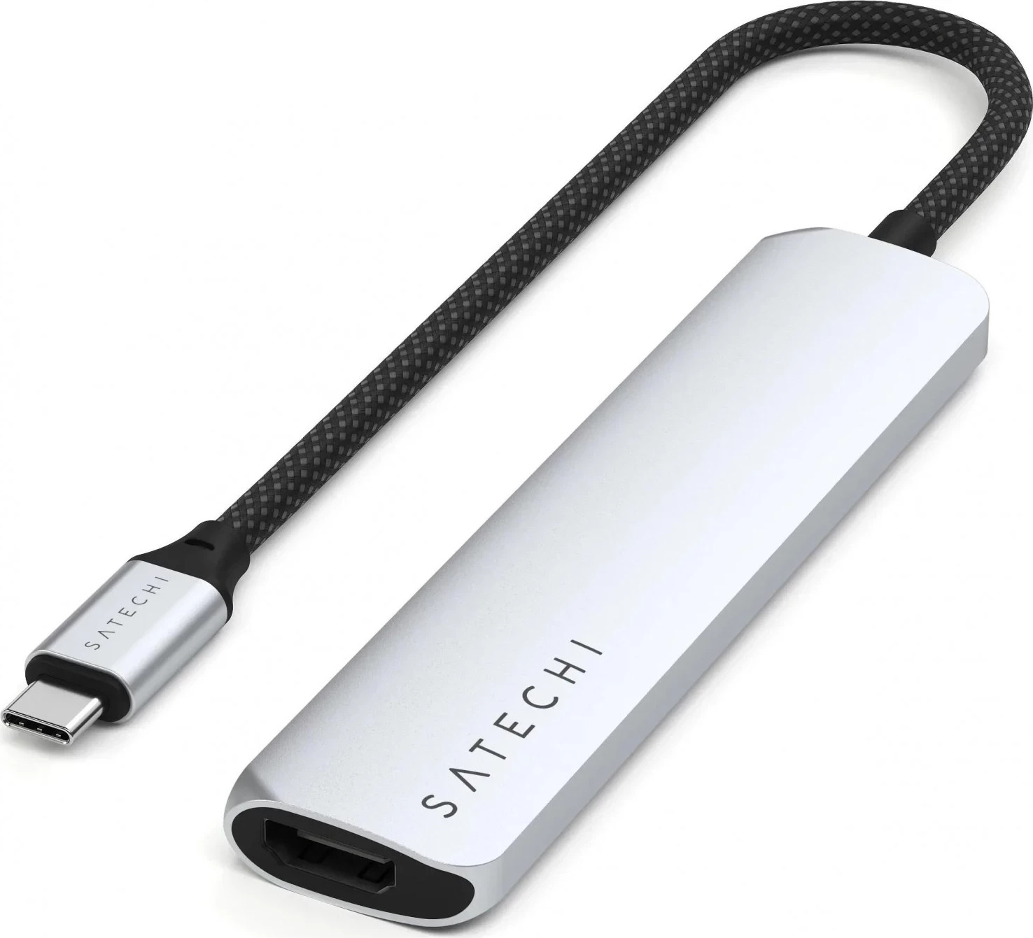 USB-C razširitveni hub Satechi 6v1 ST-P6S, 4K HDMI, srebrn