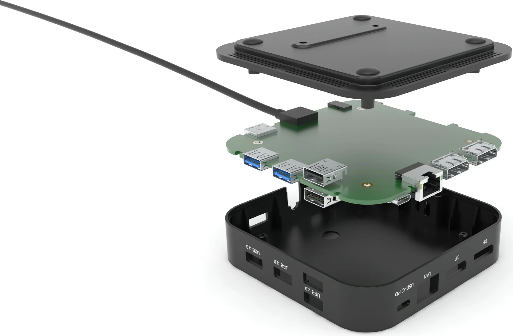 Docking postaja USB-C Dual Display, 100 W, z univerzalnim polnilcem, črna - i-tec