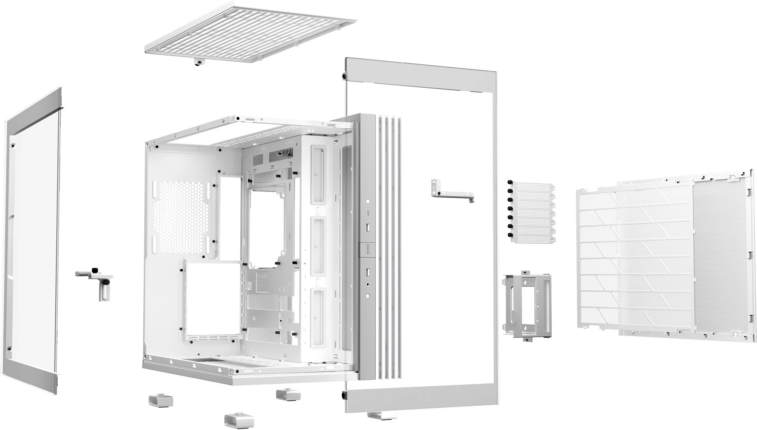 Midi Tower ohišje Light Base 600 DX, Be Quiet!, bela