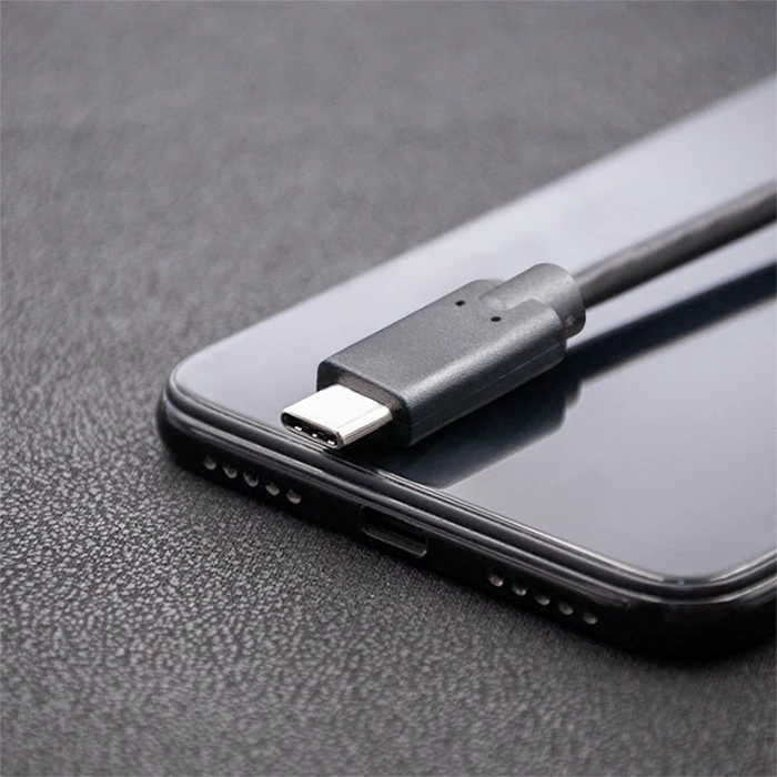 Kabel USB Type-C, 3 m, črn, Qoltec 52353