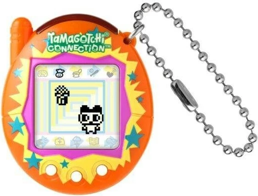 Zbirateljska elektronska igrača Tamagotchi Connection Orange Burst, Bandai