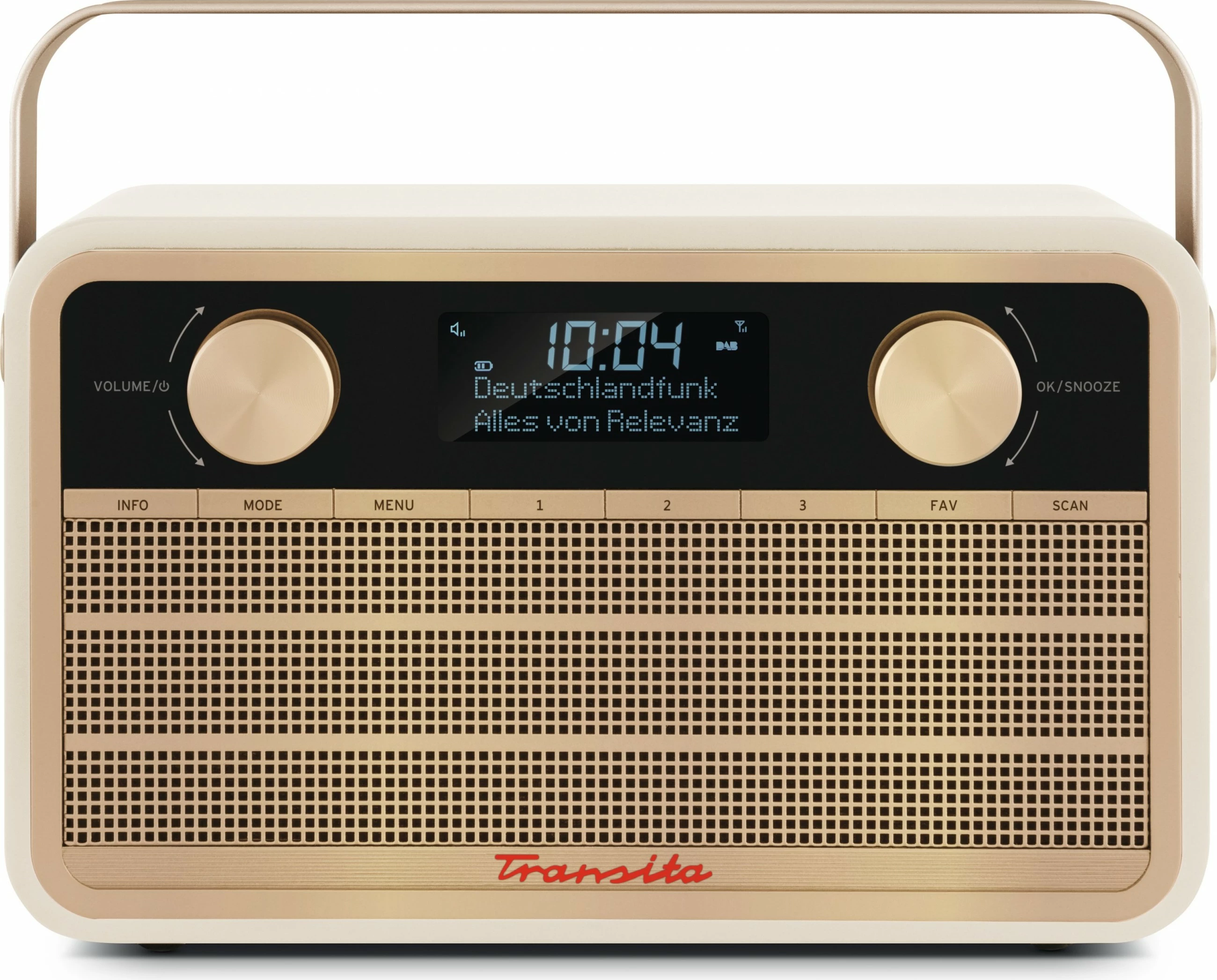 Prenosni radio v bež barvi TechniSat Transita 120