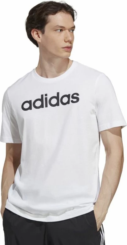 Majica za moške, adidas, bela