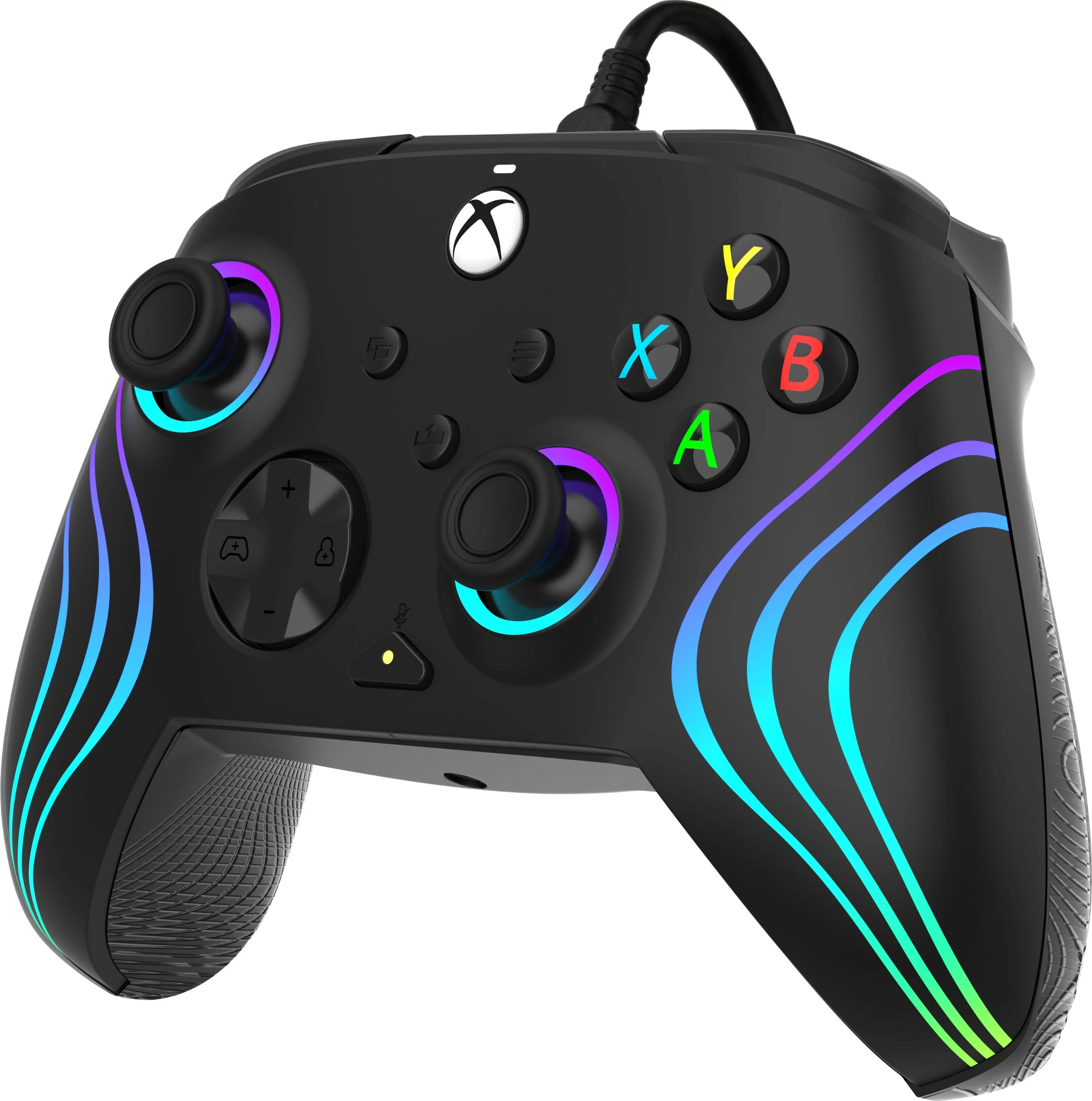 Žičen igralni kontroler PDP Afterglow Wave, PC, Xbox One, Xbox Series S/X, USB, črn