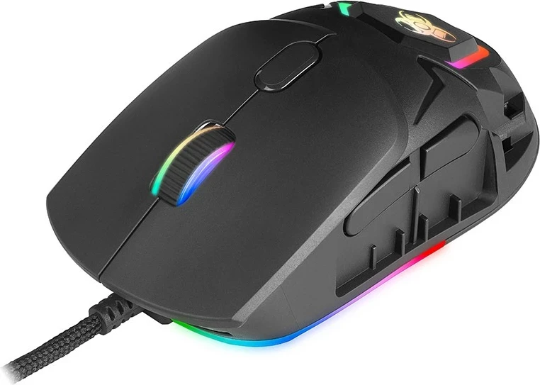 Igralniški optični miš Tracer GameZone NEON USB, RGB, 12400 dpi, črn
