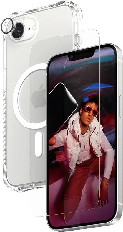 Prozoren ovitek PanzerGlass za iPhone 16e, paket 3‑v‑1