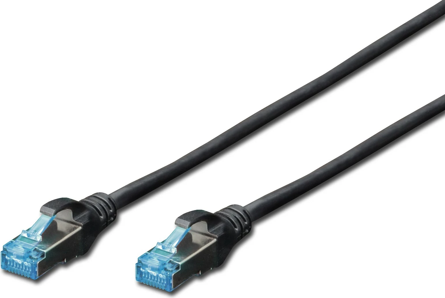 Mrežni kabel Cat5e SF/UTP 1 m, RJ-45, črn Digitus
