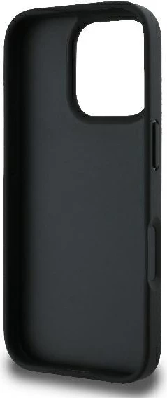 Ovitek za telefon Monogram Karl & Choupette Head Pin, Karl Lagerfeld, za iPhone 16 Pro, črn