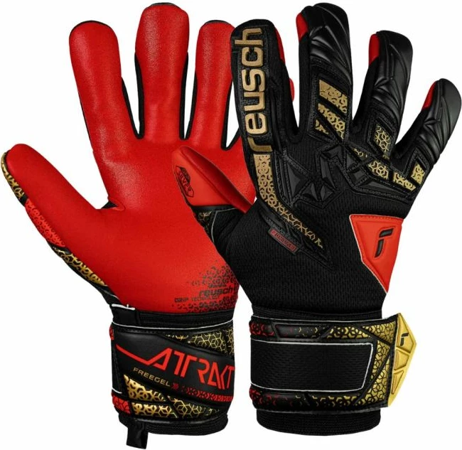 Rokavice za vratarja Reusch za otroke, črne in rdeče