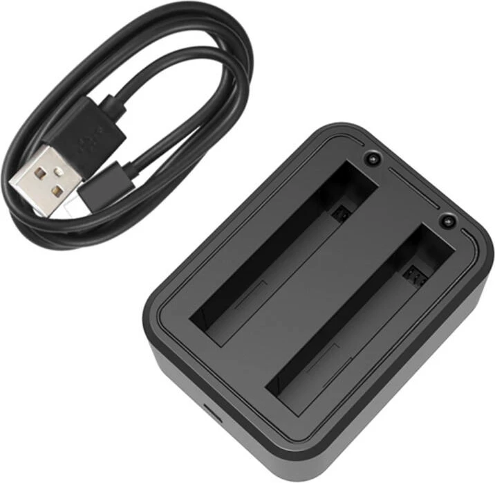 Polnilec USB za dve bateriji Puluz PU818 za Insta360 X3, črn